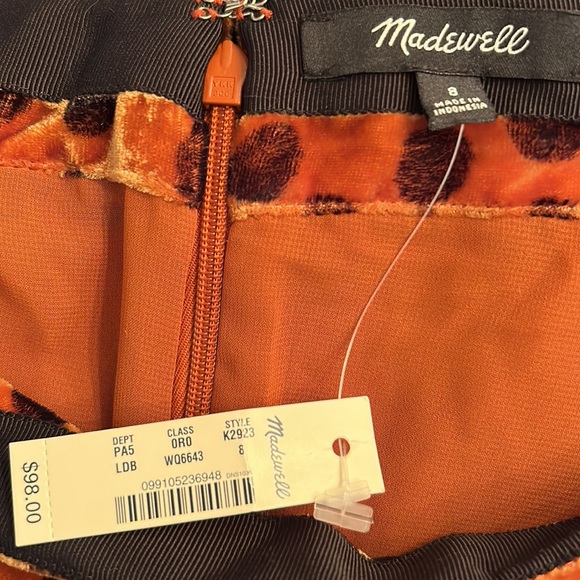 Madewell Velvet Circle Mini Skirt in Leopard Dot - Picture 4 of 4